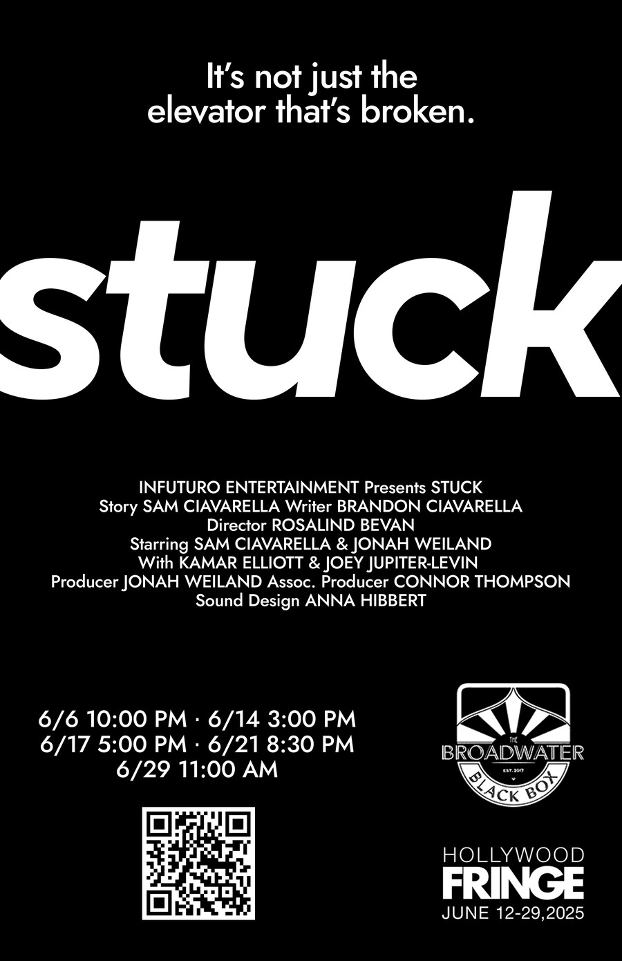 Stuck poster — It's not just the elevator that's broken.
